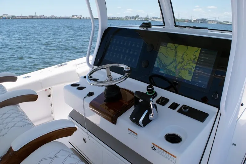 Slide: The Image of 2022 Sportsman Open 352 - Helm Station 2022 Sportsman 35 Open 352 - 6513789