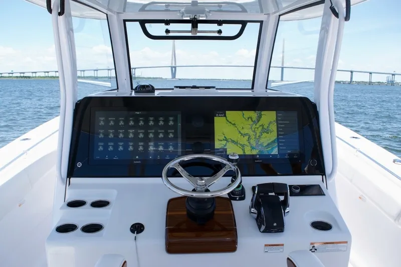 Slide: The Image of 2022 Sportsman Open 352 - Helm Station 2022 Sportsman 35 Open 352 - 6513792