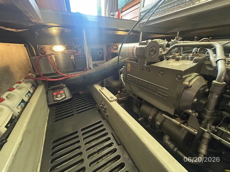 Slide: The Image of 40' Mainship engine room aft - 6519849