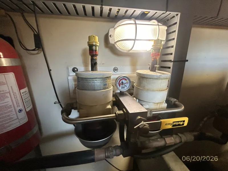 Slide: The Image of 40' Mainship Racor fuel filters - 6519947