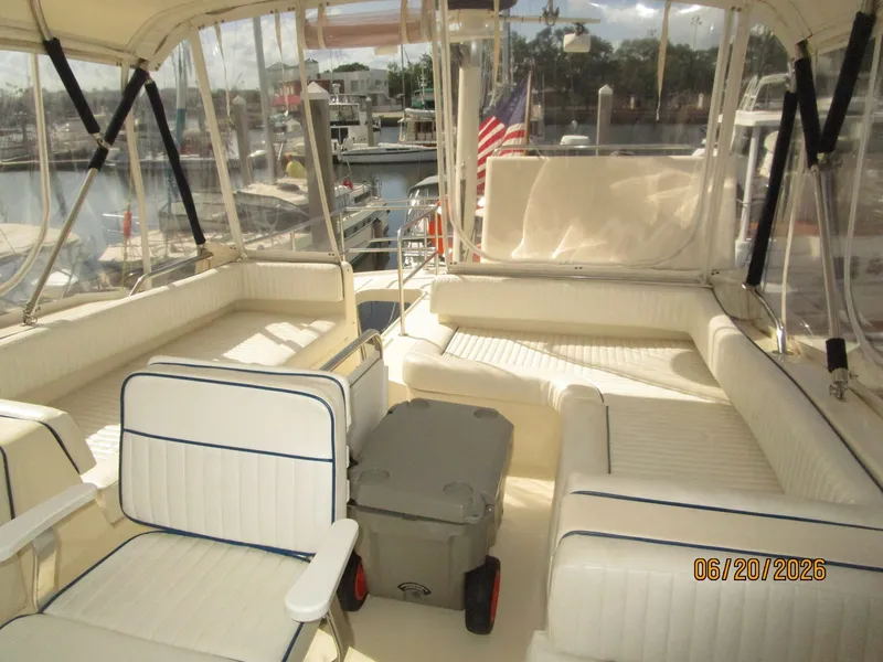 Slide: The Image of 40' Mainship flybridge aft - 6519852