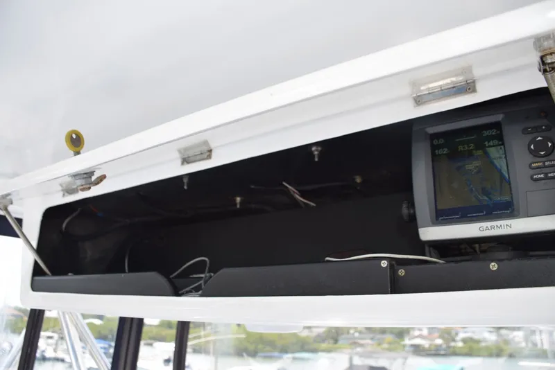 Slide: The Image of Overhead Electronics Box With Backup Garmin - 6551394
