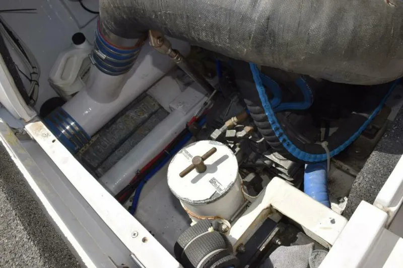 Slide: The Image of Port Side Motor Aft, Racor Filter, Fiberglass Surge Tubes - 7384109
