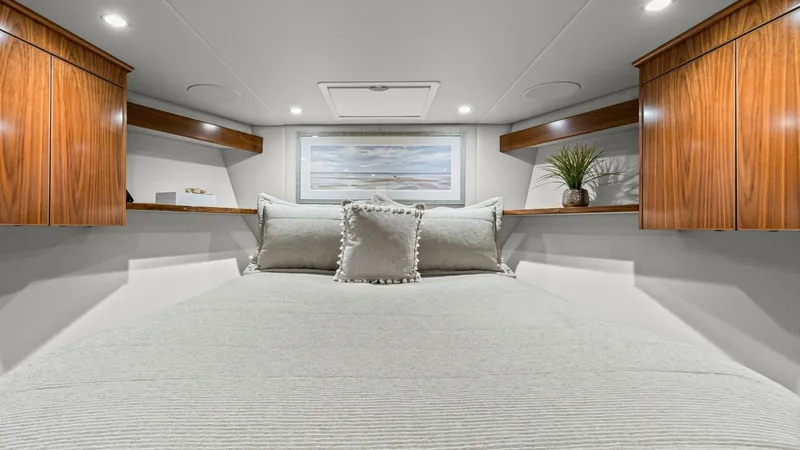 Slide: The Image of 2020 68 Viking Convertible Gunpowder Forward Stateroom - 6602102