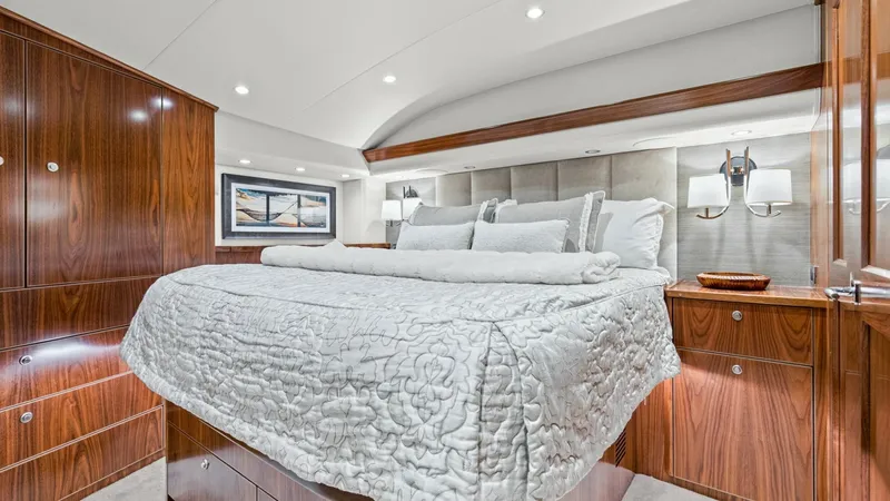 Slide: The Image of 2020 68 Viking Convertible Gunpowder Master Stateroom (3) - 6602097