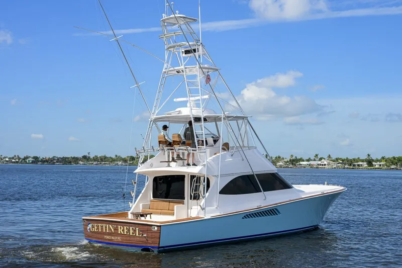 Slide: The Image of Viking 50 GETTIN' REEL - Starboard Aft PRofile 2009 Viking 50 Convertible - 7656503