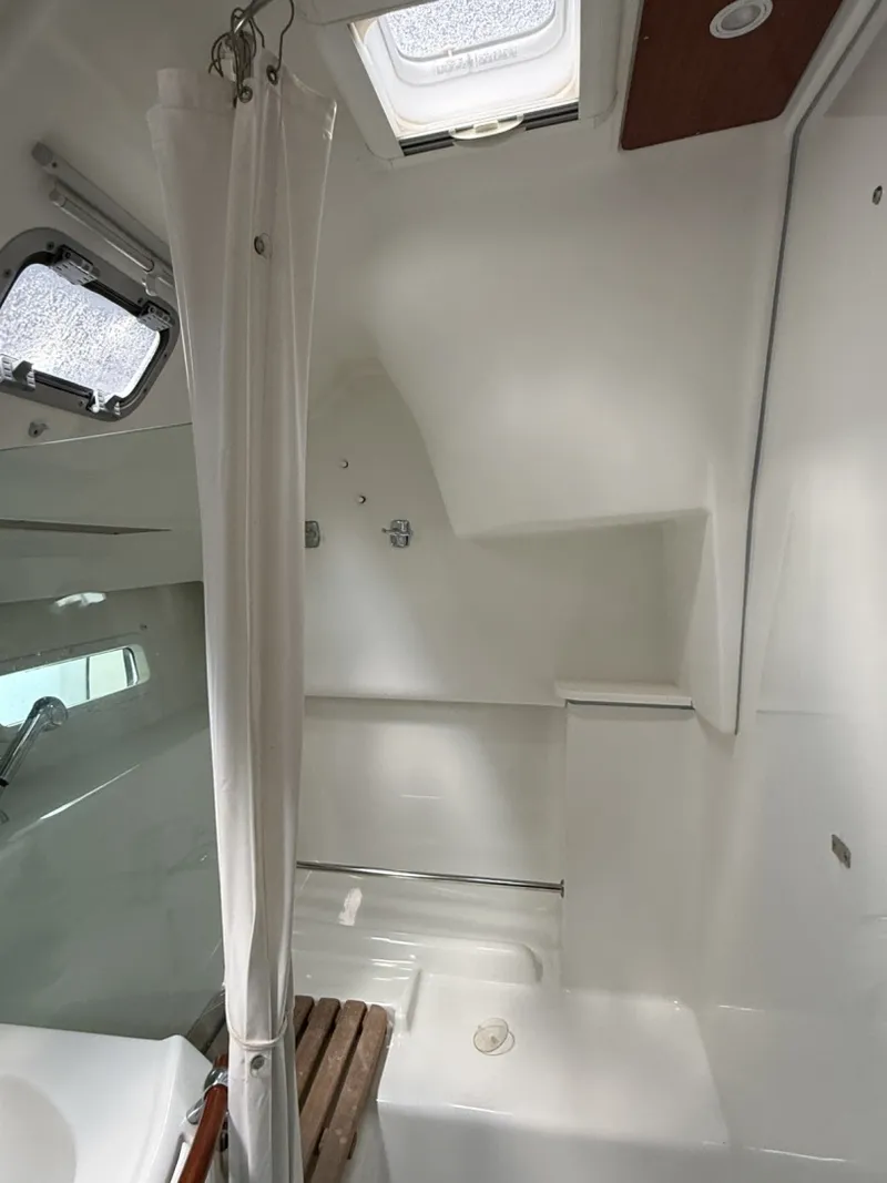 Slide: The Image of Large Separate Shower with Teak Seat - 6807556