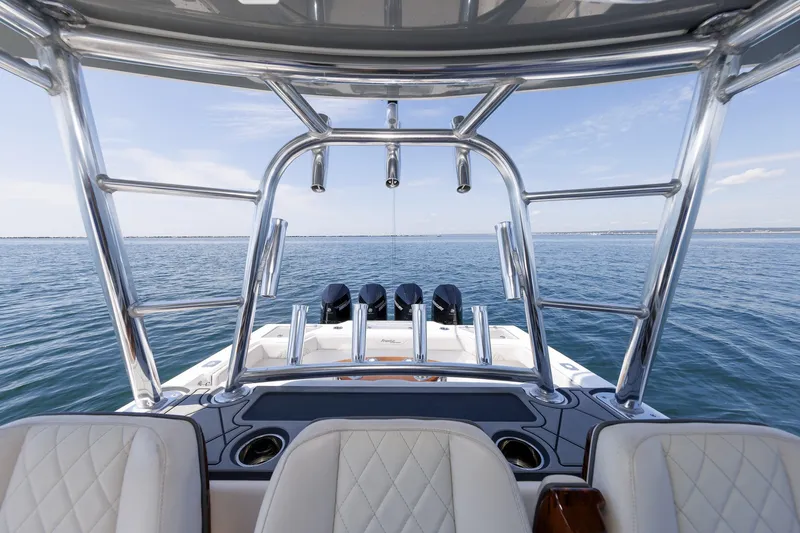Slide: The Image of Front Runner 39 LONESOME COWBOY - Aft View From Helm 2021 Front Runner 39 Center Console LONESOME COWBOY - 7511549