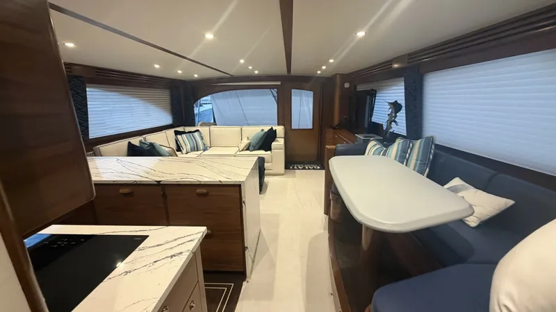 Slide: The Image of 2024 Viking 64 Convertible 'Southern Grace' Salon / Galley - 6828762