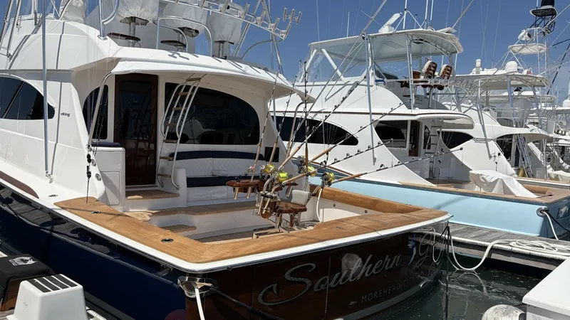 Slide: The Image of 2024 Viking 64 Convertible 'Southern Grace' Cockpit - 6828757