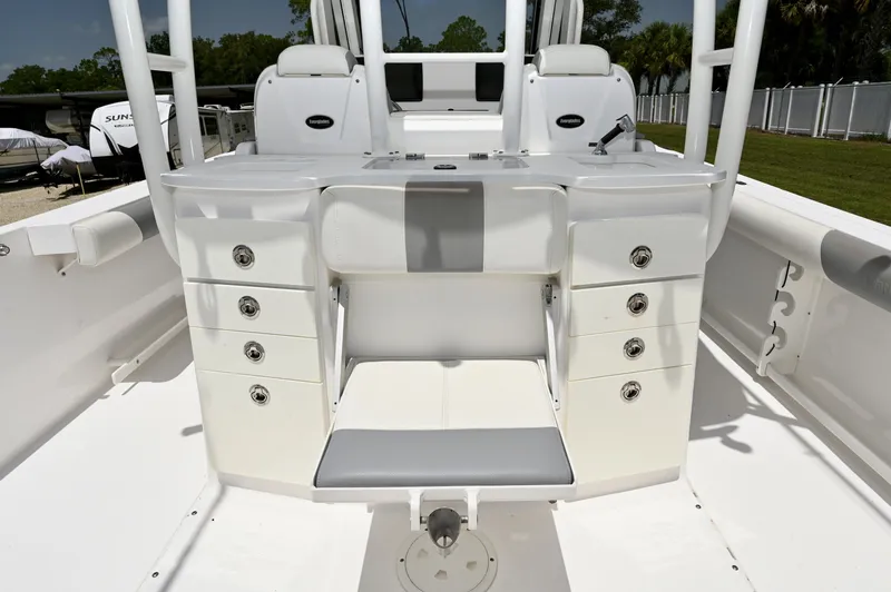 Slide: The Image of Tackle Center, Seat Down Eight-drawer rigging station with jump seat deployed - 6788445