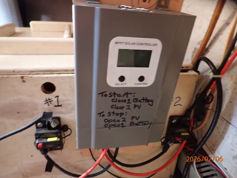 Slide: The Image of 36' Monk solar panels controller - 6798059