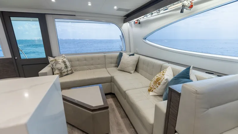 Slide: The Image of 2021 65 Hatteras GT On the DL Salon-Galley (4) - 7403420