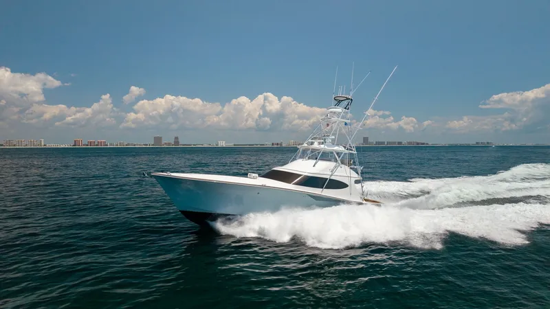 Slide: The Image of 2021 65 Hatteras GT On the DL Running Shot Profile (1) - 7403494