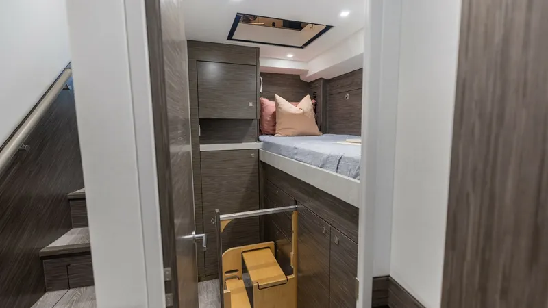 Slide: The Image of 2021 65 Hatteras GT On the DL Port Aft Stateroom (1) - 7403445