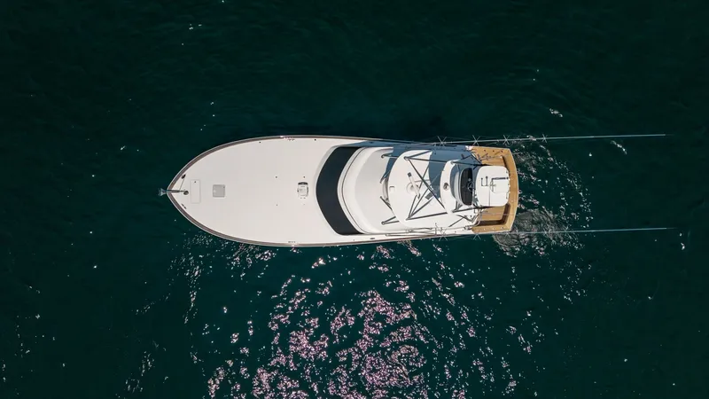 Slide: The Image of 2021 65 Hatteras GT On the DL Top Profile - 7403499