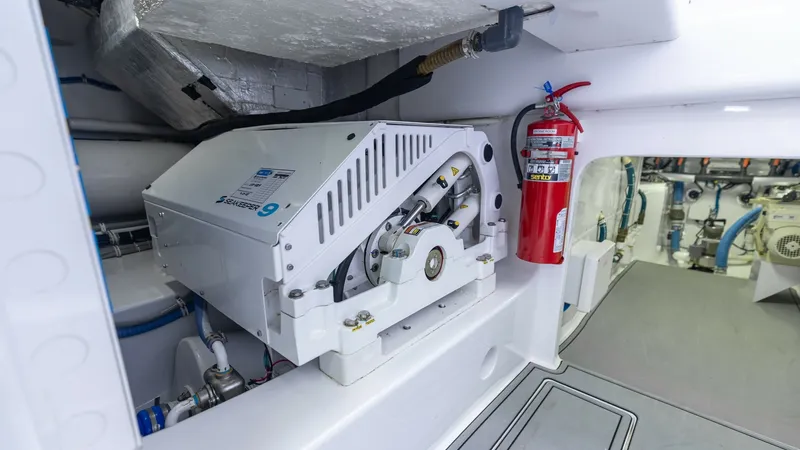 Slide: The Image of 2021 65 Hatteras GT On the DL Engine Room (6) - 7403478
