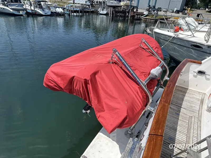 Slide: The Image of 42' Ocean Alexander tender covered - 6821837
