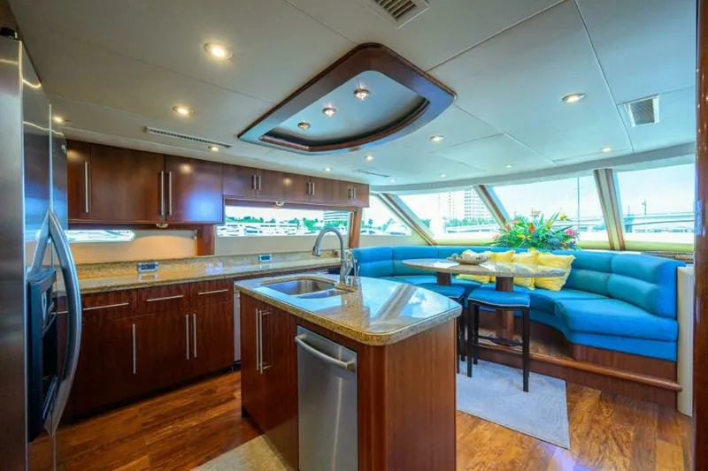 Slide: The Image of Lazzara 80 WILLYN - Galley 2007 Lazzara 80 Flybridge Motoryacht WILLYN - 7656555