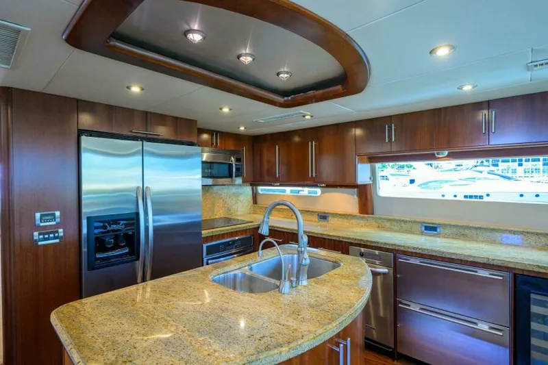 Slide: The Image of Lazzara 80 WILLYN - Galley 2007 Lazzara 80 Flybridge Motoryacht WILLYN - 7656556