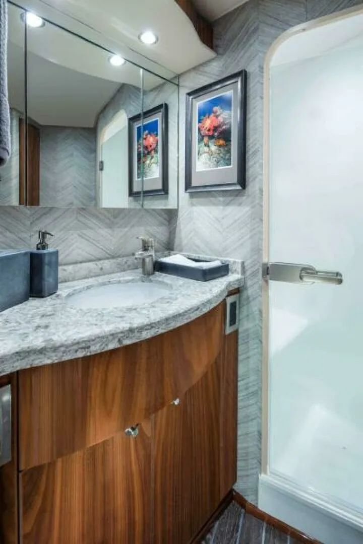 Slide: The Image of Viking 58 Convertbile ensuite head 2026 Viking 58 Convertible - 7657358