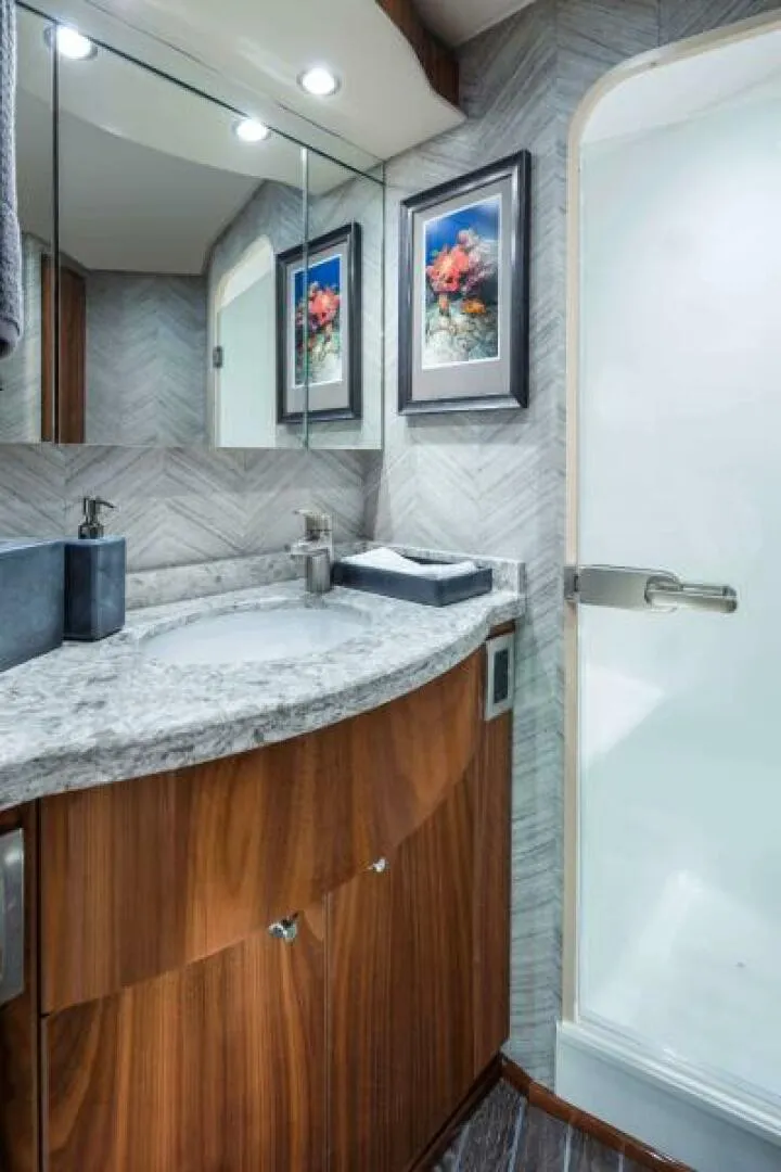 Slide: The Image of Viking 58 Convertbile ensuite head 2026 Viking 58 Convertible - 6844111