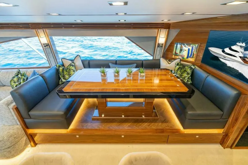 Slide: The Image of Viking 90 Sky Bridge - Dinette 2027 Viking 90 Sky Bridge - 6844545