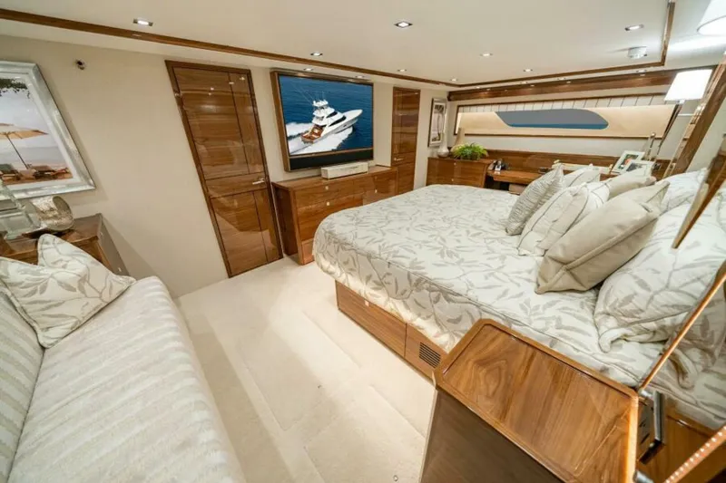 Slide: The Image of Viking 90 Convertible - Full Beam Master Stateroom 2027 Viking 90 Convertible - 6844563