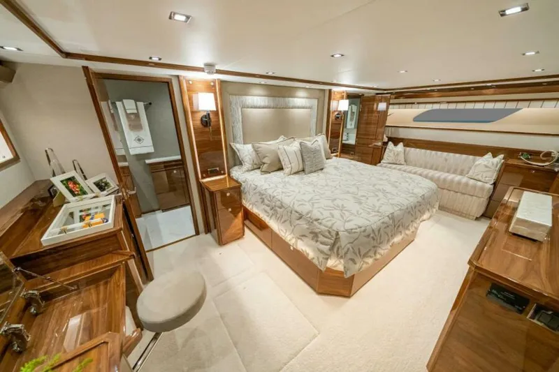 Slide: The Image of Viking 90 Convertible - Full Beam Master Stateroom 2027 Viking 90 Convertible - 6844564
