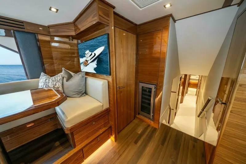 Slide: The Image of Viking 82 Skybridge - Dinette 2027 Viking 82 Skybridge - 7657267
