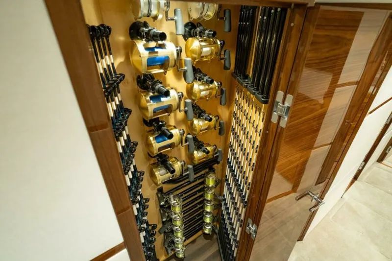 Slide: The Image of Viking 82 Convertible - Rod Storage Closet 2027 Viking 82 Convertible - 6844605