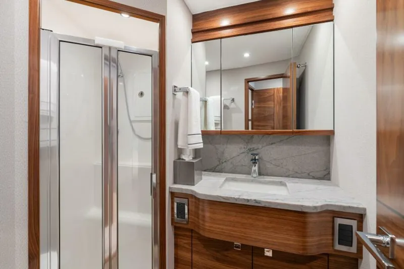 Slide: The Image of Viking 74 Convertible - Ensuite head 2027 Viking 74 Convertible - 6844630