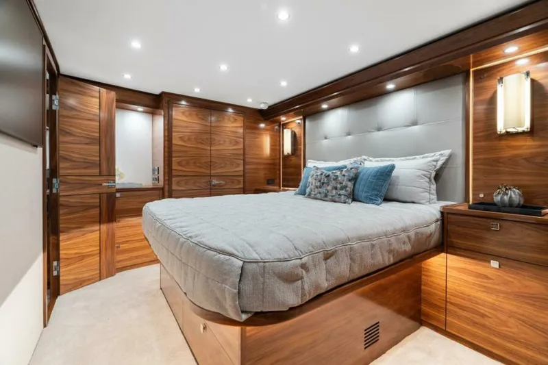 Slide: The Image of Viking 74 Convertible - Master Stateroom 2027 Viking 74 Convertible - 6844631