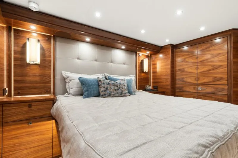 Slide: The Image of Viking 74 Convertible - Master Stateroom 2027 Viking 74 Convertible - 6844633
