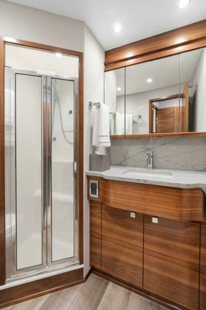 Slide: The Image of Viking 74 Convertible - Ensuite head 2027 Viking 74 Convertible - 7657288