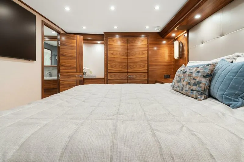 Slide: The Image of Viking 74 Convertible - Master Stateroom 2027 Viking 74 Convertible - 6844632