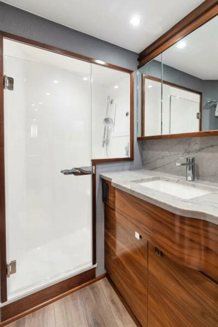 Slide: The Image of Viking 74 Convertible - Master Stateroom Ensuite Head 2027 Viking 74 Convertible - 6844635