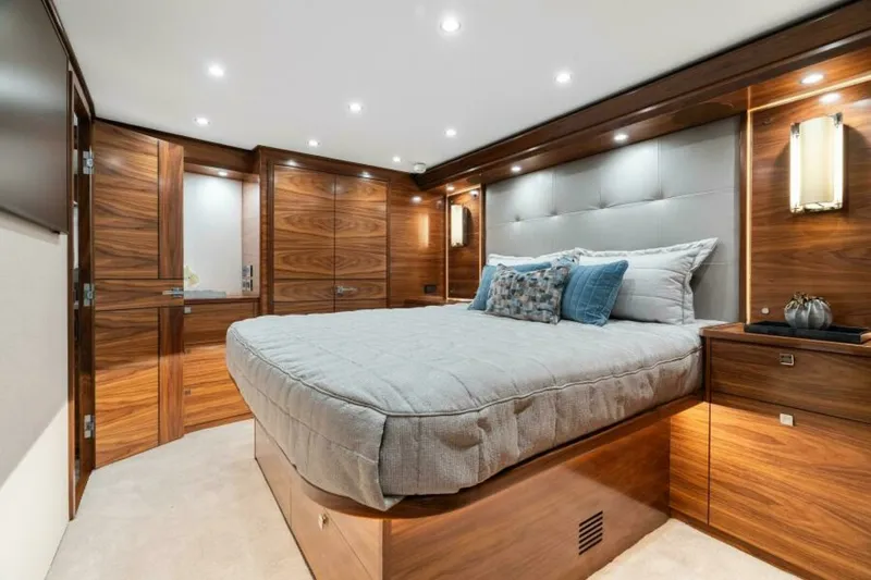 Slide: The Image of Viking 74 Convertible - Master Stateroom 2027 Viking 74 Convertible - 7657290