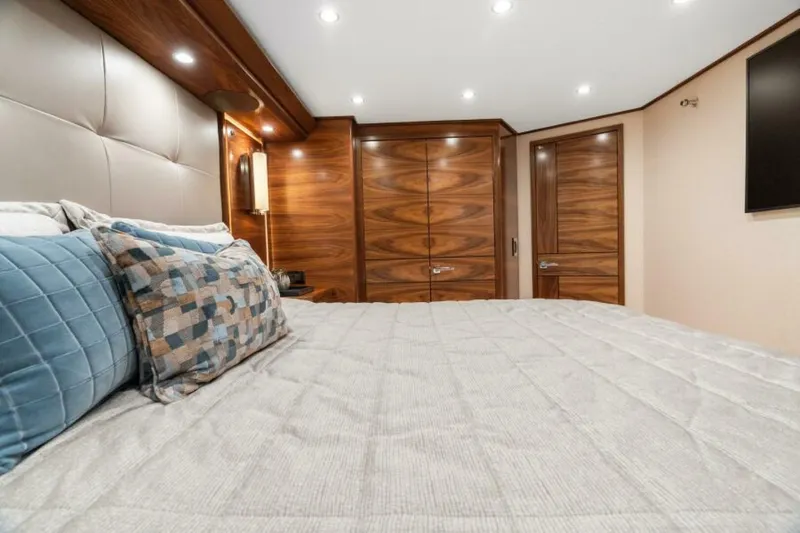 Slide: The Image of Viking 74 Convertible - Master Stateroom 2027 Viking 74 Convertible - 6844634
