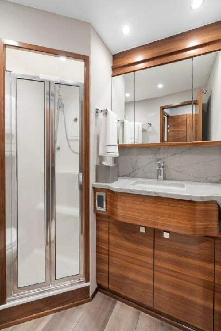 Slide: The Image of Viking 74 Convertible - Ensuite head 2027 Viking 74 Convertible - 6844629