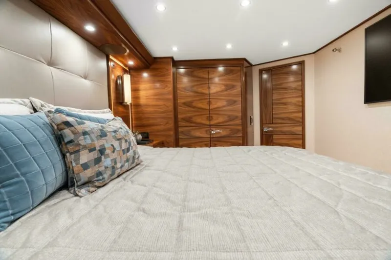 Slide: The Image of Viking 74 Convertible - Master Stateroom 2027 Viking 74 Convertible - 7657293