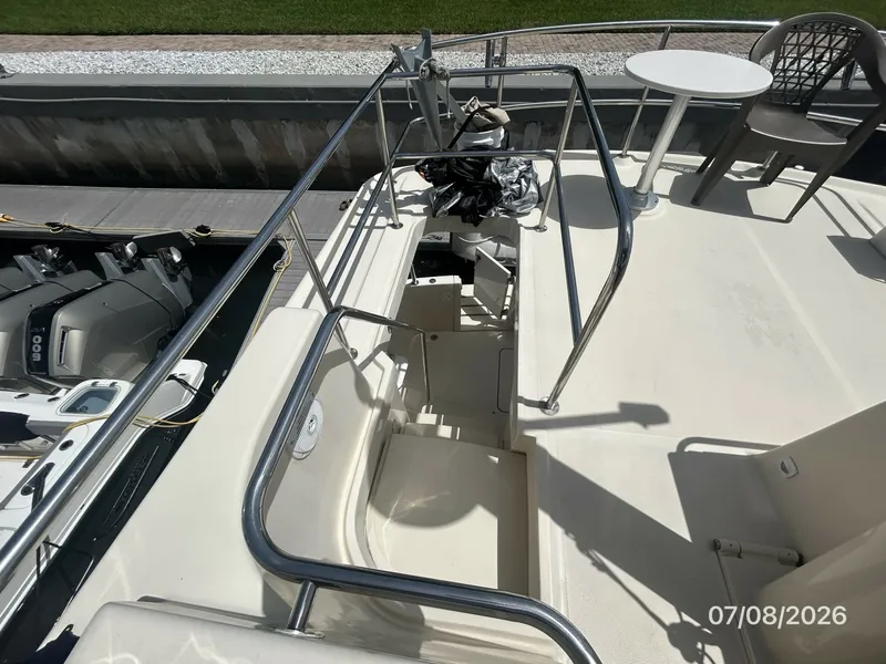 Slide: The Image of 40' Mainship flybridge-aftdeck stairs - 6848111