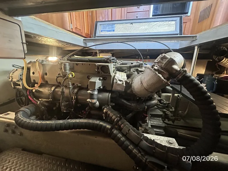 Slide: The Image of 40' Mainship main engine - 6848126