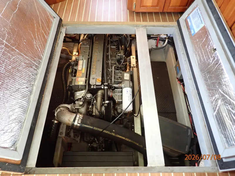 Slide: The Image of 40' Mainship engine room access - 6848096