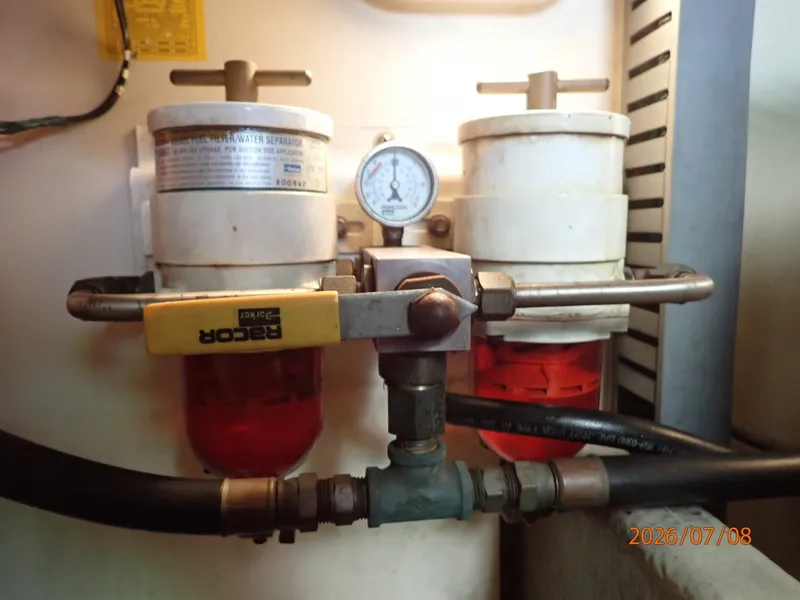 Slide: The Image of 40' Mainship Racor fuel filters - 6848138