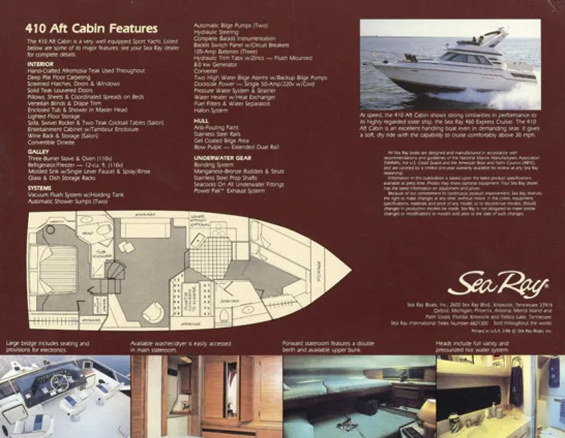 Slide: The Image of Sea Ray 410 Aft Cabin 1987 - 6853410