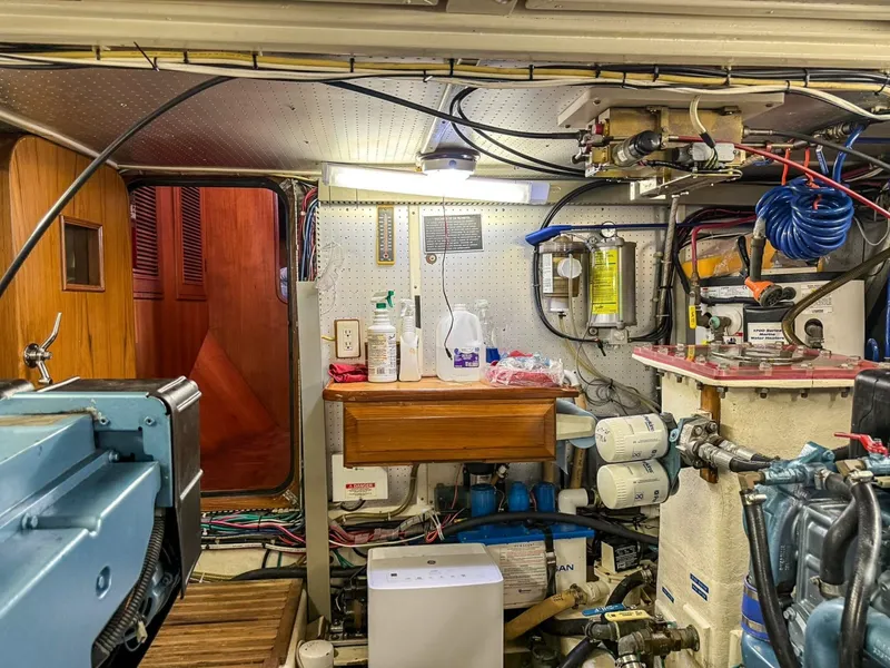 Slide: The Image of DeFever 49 Engine Room Forward - 7404455