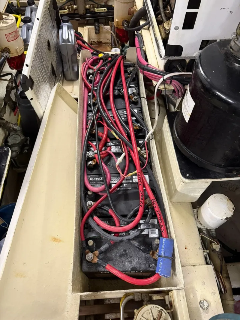Slide: The Image of DeFever 49 House Battery Bank - 7404468