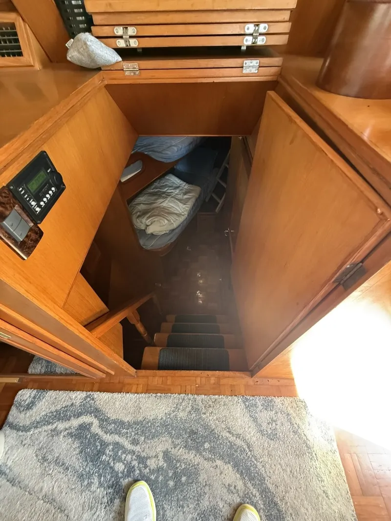 Slide: The Image of DeFever 49 Stairs to Forward Stateroom - 7404446