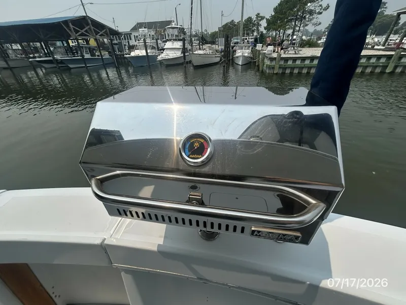 Slide: The Image of 48' Hatteras cockpit BBQ grill - 6885885